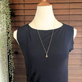 【ネックレス】紋章　パール　ロングネックレス　50’sフランス　