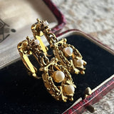 【イヤリング】アールヌーボー　パール　ミニサイズ　60’sフランス