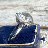 【リング】千本透かし　昭和　ヴィトレイル　遊色　レインボー　1950