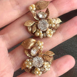 【イヤリング】Robert風 Hagler風　ワイヤー留め　ボタニカル　植物　50’s USA