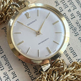 【ネックレス】カメオ　ベロア　手巻懐中時計　60年代　スイス