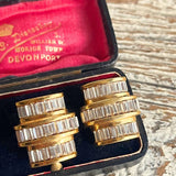 【イヤリング】Diva アールデコ　バゲットビジュ　80’s USA