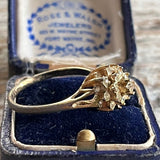 【リング】ビジュ　ゴールド　立体的　50'sフランス