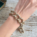 【ブレス】鎖チェーン　ボリューム　存在感　70’s USA