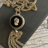 【ネックレス】カメオ　ベロア　手巻懐中時計　60年代　スイス