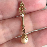 【ブローチ】バロックパール　アールデコ　ミニサイズ　ピンズ　60’sイギリス