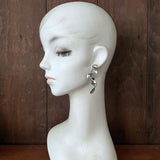 【ピアス】art 芸術的　造形美　ロング　80’s USA