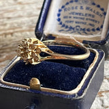 【リング】ビジュ　ゴールド　立体的　50'sフランス