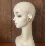 【イヤリング】Robert風 Hagler風　ワイヤー留め　ボタニカル　植物　50’s USA