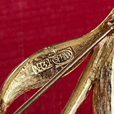 【ブローチ】Sphinx スフィンクス　ラインストーン　花　60’sイギリス