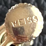 【イヤリング】WEISS　パープル　クリスタル　スイング　ミニ　60’sUSA