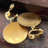 【イヤリング】ダマスキナード　エジプティアン　サークル　50’sスペイントレド