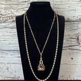 【ネックレス】goldette　ゴルデット　2連　オリエンタルトップ　70’s USA