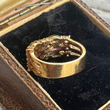 【リング】パステル　3色　カラフル　3連　クリスタル　80’sフランス