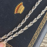 【ネックレス】ORA クリスタル　シャムレッド　アールデコ　60’s USA