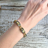 【ブレス】ダマスキーナード　象嵌　鳥　60’sスペイン　トレド