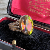 【リング】ヴィトレイルスワロ　遊色　ロマンチック　70’sフランス