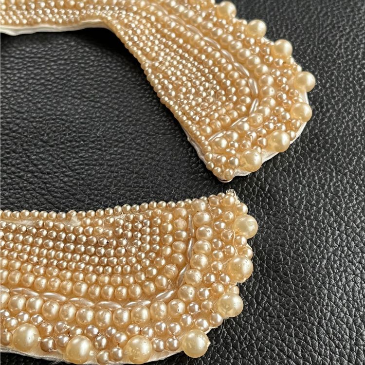 アンティーク繊細なブリュッセル デュセスレース ロングラペット付け襟 ショール ❇︎antique lace collar❇︎ （アンティークレースのつけ襟