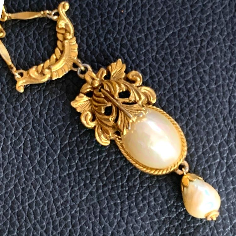 全国送料無料のヴィンテージアクセサリーショップ【ネックレス】goldette ゴルデット アールデコ パールネックレス – Lamp vintage