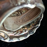 【リング】スプーンリング　1930 イギリスヴィンテージ　シルバー　メンズライク