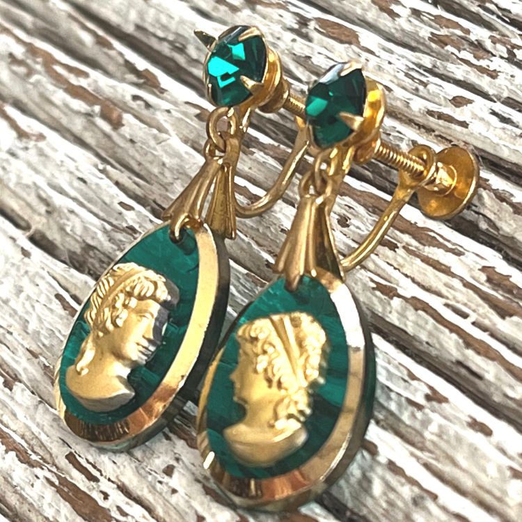 セット】カメオ cameo グリーンカメオ パリュール 2点セット 60s
