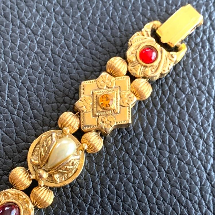 ブレス】チャームブレス goldette Charm ゴルデット風 9個