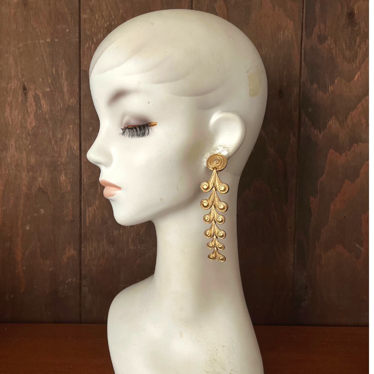 イヤリング2020年新型、ロングタイプ、ヴィンテージピアス ハートのイアリングの通販